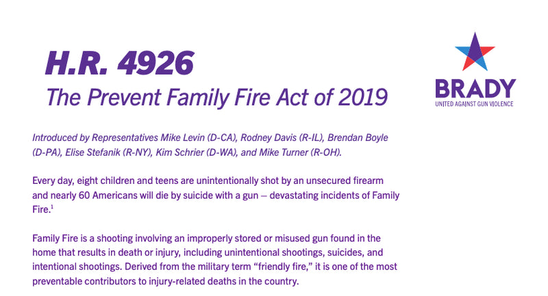 The Prevent Family Fire Act of 2019 (H.R. 4926)