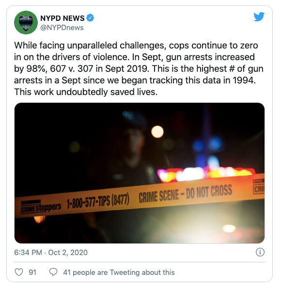 NYPD - October 3rd, 2020  |  